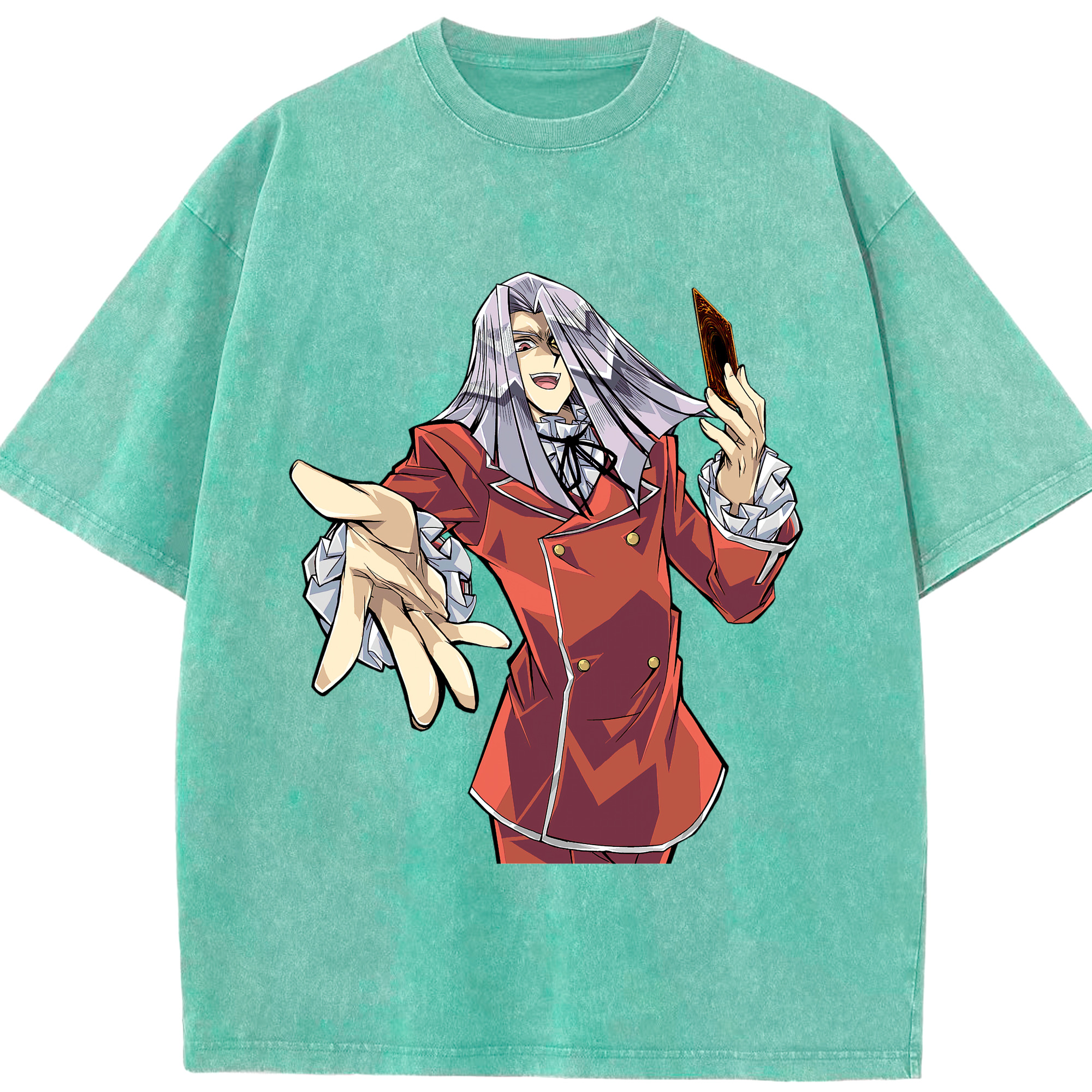 （画像用） 遊☆戯☆王 Yu-Gi-Oh! 綿100% ヴィンテージ風 半袖Tシャツ（フロントプリント）